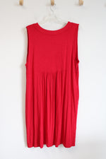 NEW CJ Banks Red Sleeveless Dress | 2X