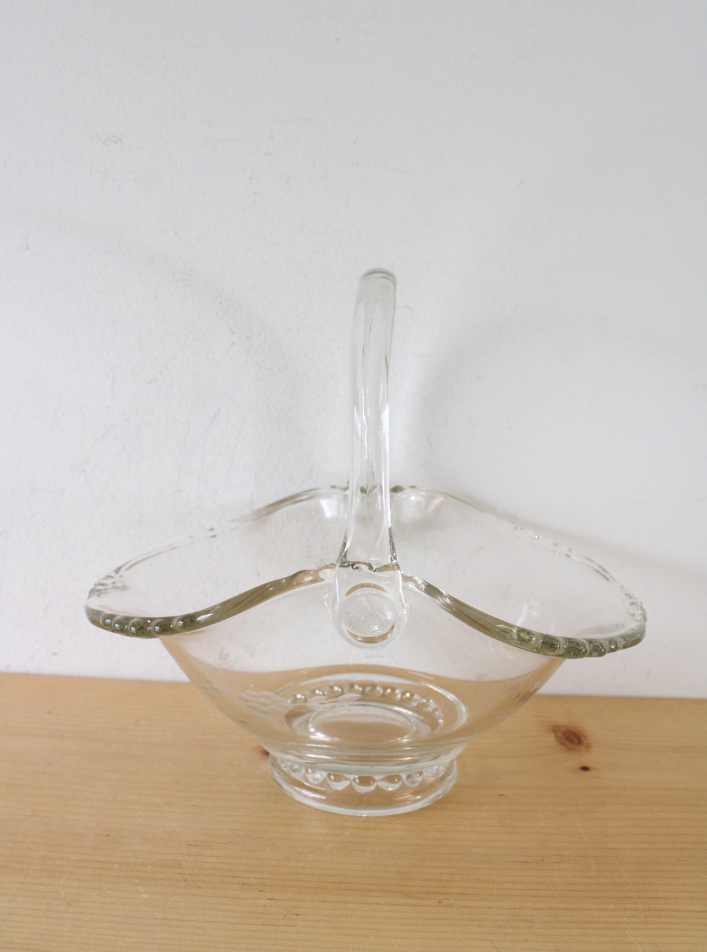 Princess House Vintage Heritage Design Glass Basket