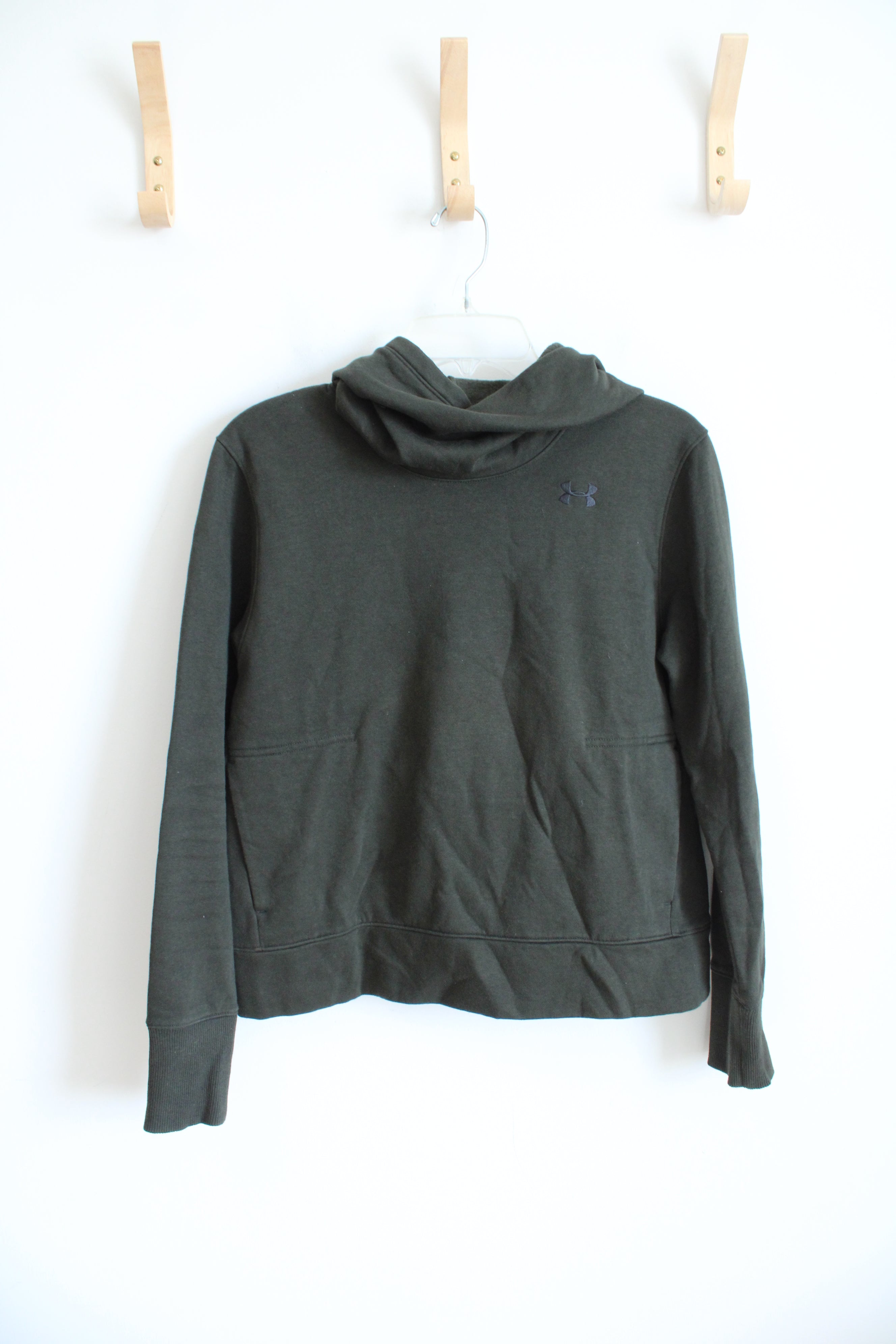 Under Armour Olive Green Hoodie | S