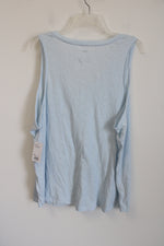 SO Light Blue V-Neck Tank | 2X