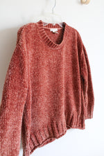 Christian Siriano Soft Orange Chenille Sweater | M
