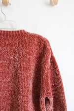 Christian Siriano Soft Orange Chenille Sweater | M