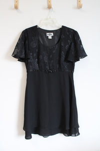 DJI Vintage Black Flowy Black Dress | 9/10