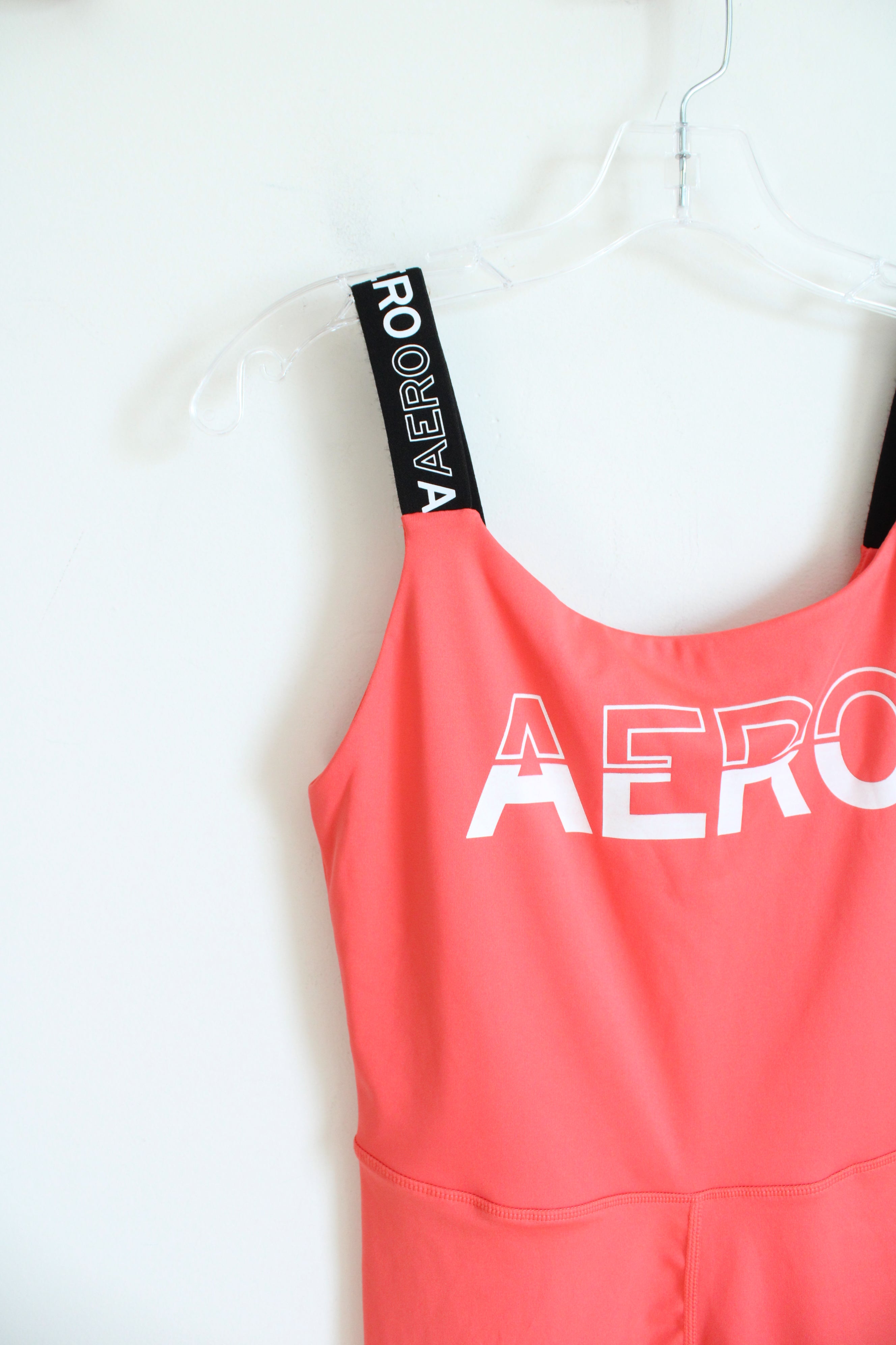 Aeropostale Coral Athletic Romper | M