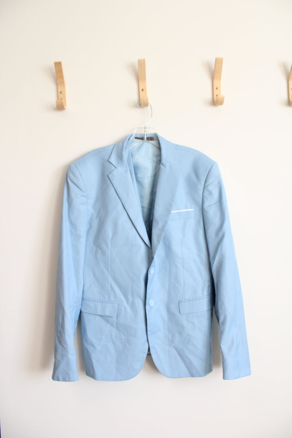 Baby Blue Suit Coat & Vest Set | L (42/44)