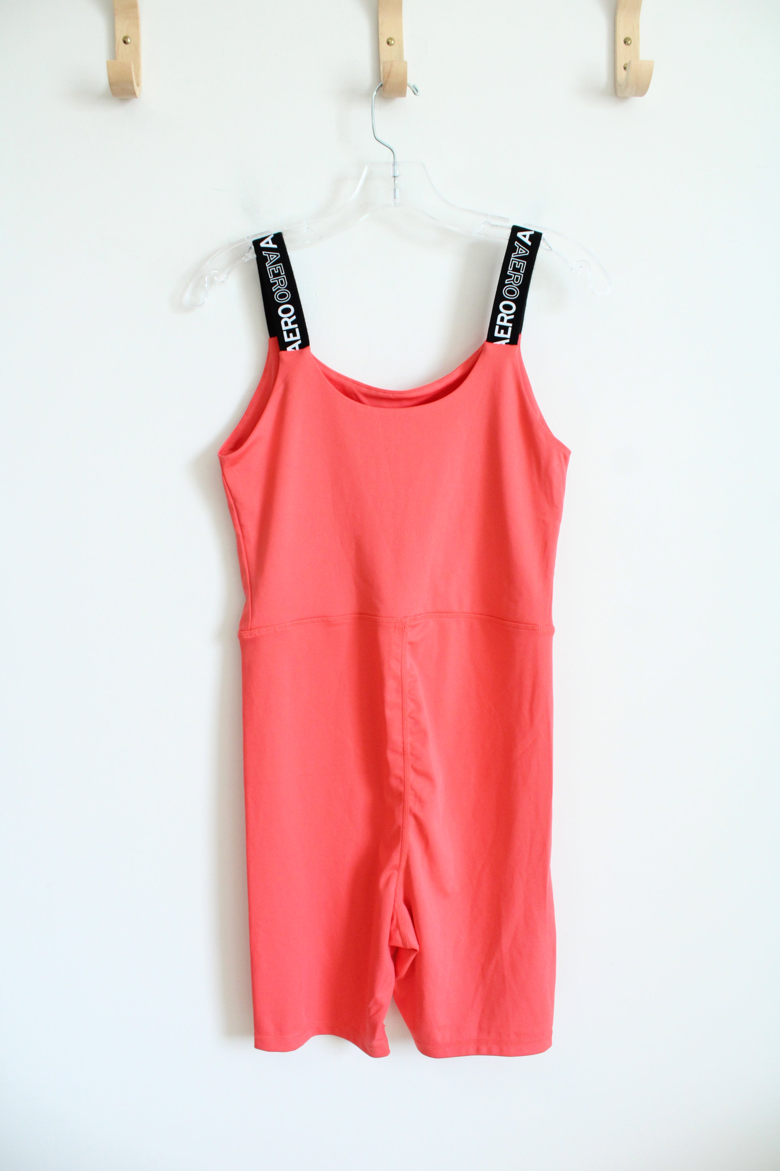 Aeropostale Coral Athletic Romper | M