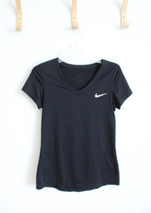 Nike Black V-Neck Athletic Shirt | M