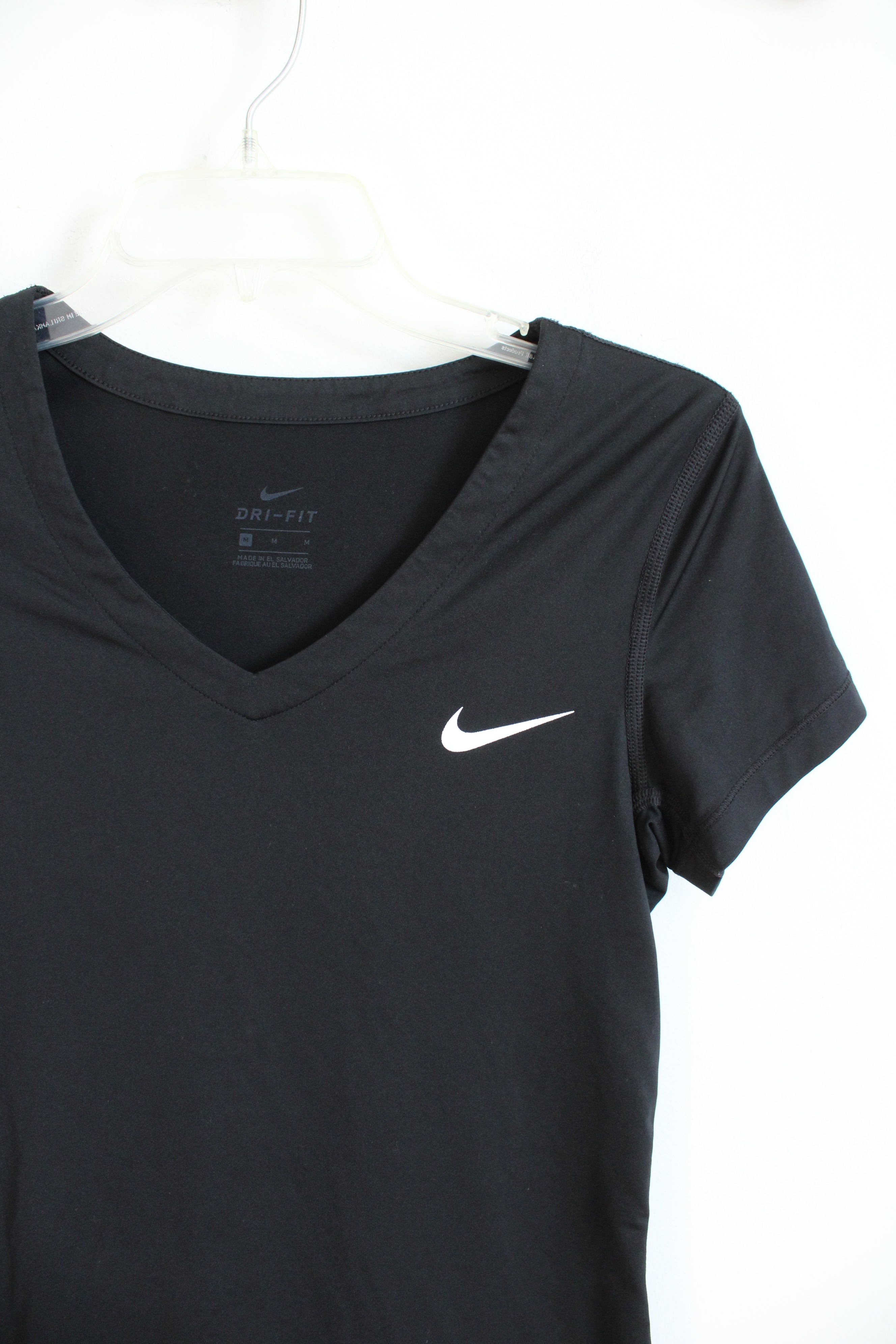 Nike Black V-Neck Athletic Shirt | M