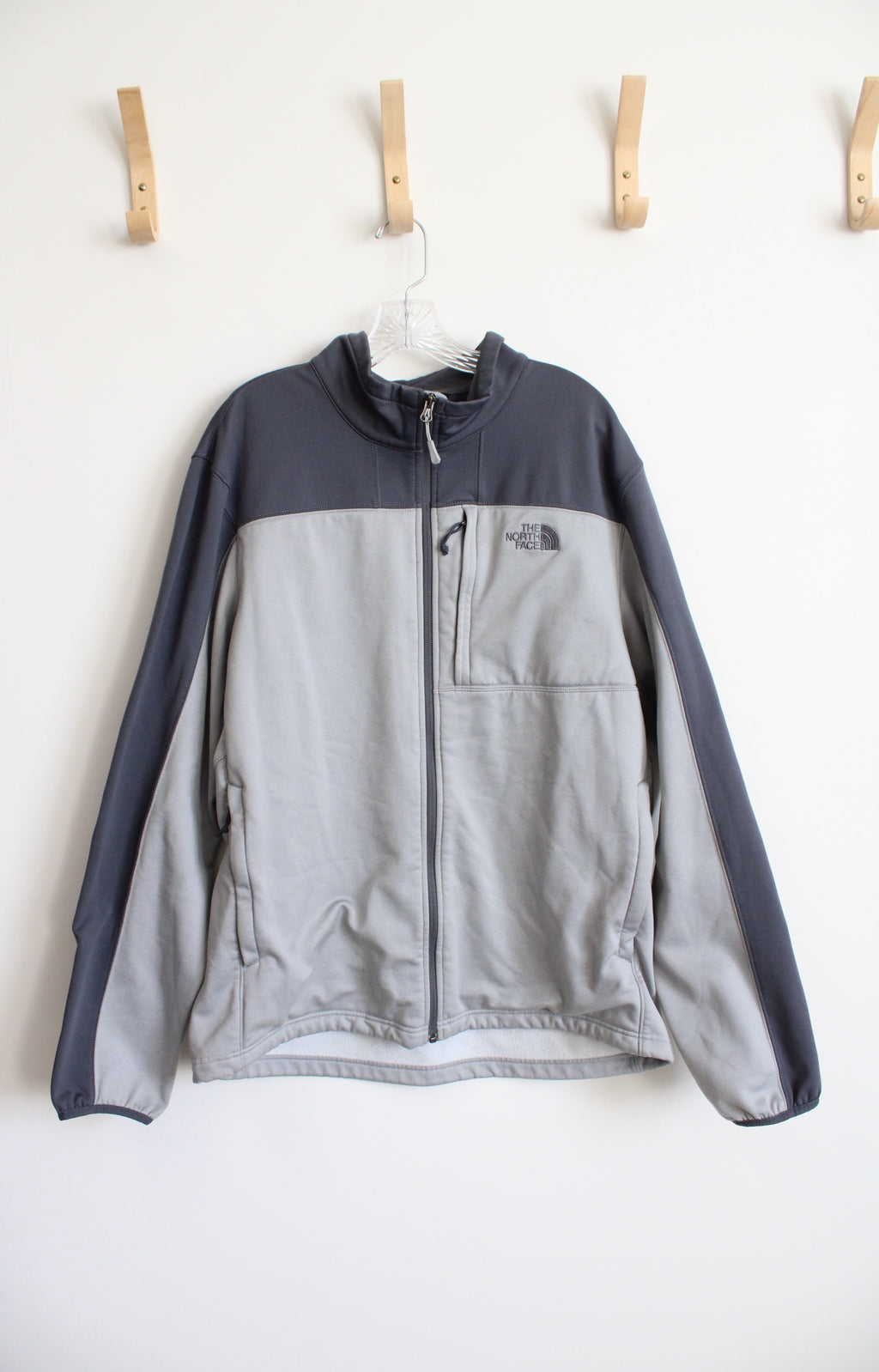 The North Face Two-Toned Gray Full Zip Jacket | XL