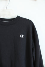 Champion Black Pullover Sweatshirt | L