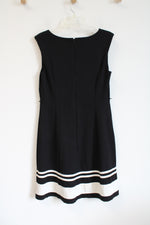 International Concepts Black & White Knit Sleeveless Dress | M