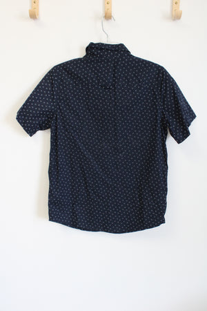 Urban Pipeline Blue Dotted Button Down Shirt | Youth XL (14)