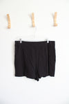 Nine West Black Flowy Shorts | L