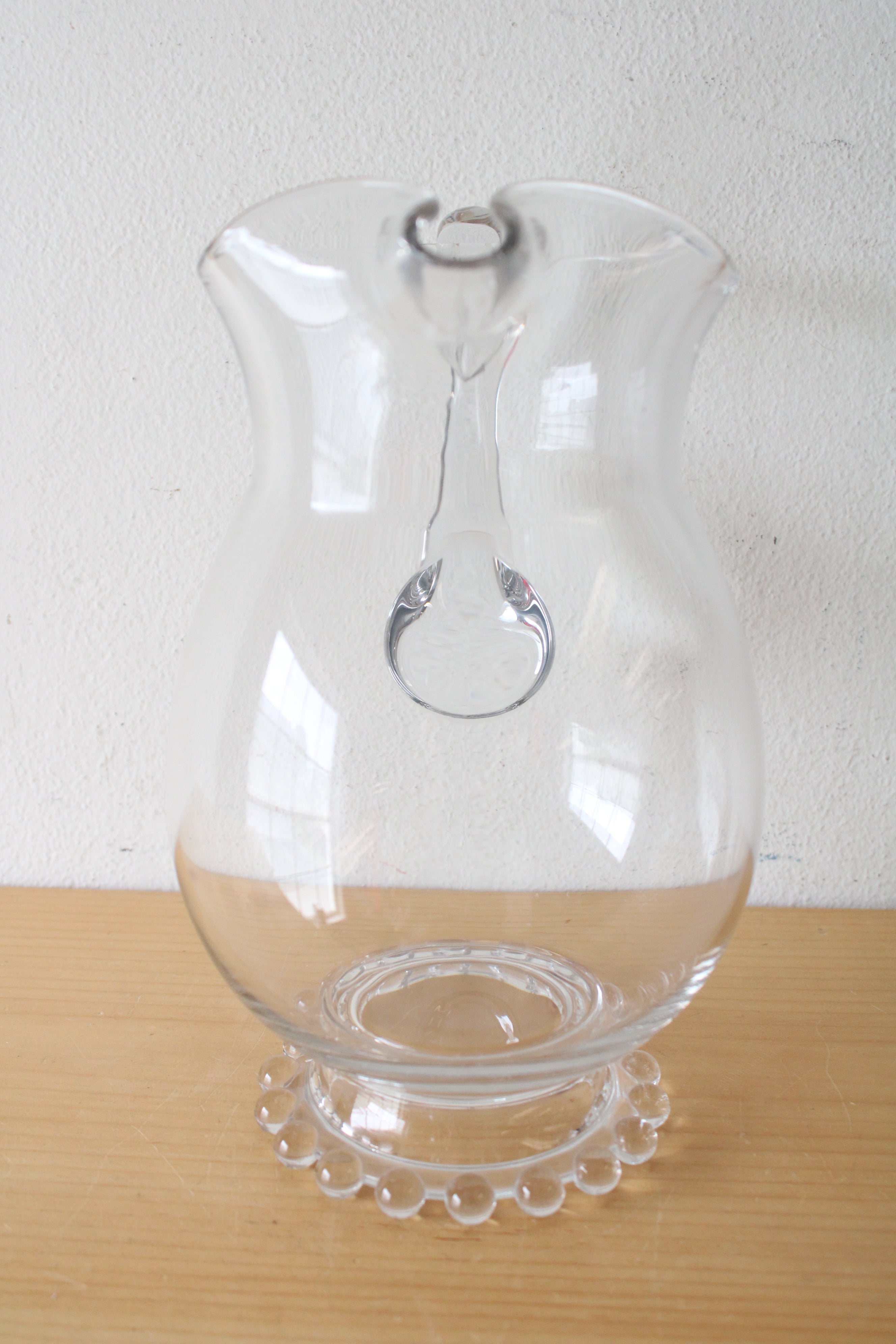 Imperial Candlewick Clear Glass Pitcher