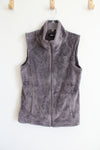 The North Face Gray Zip Up Vest | S