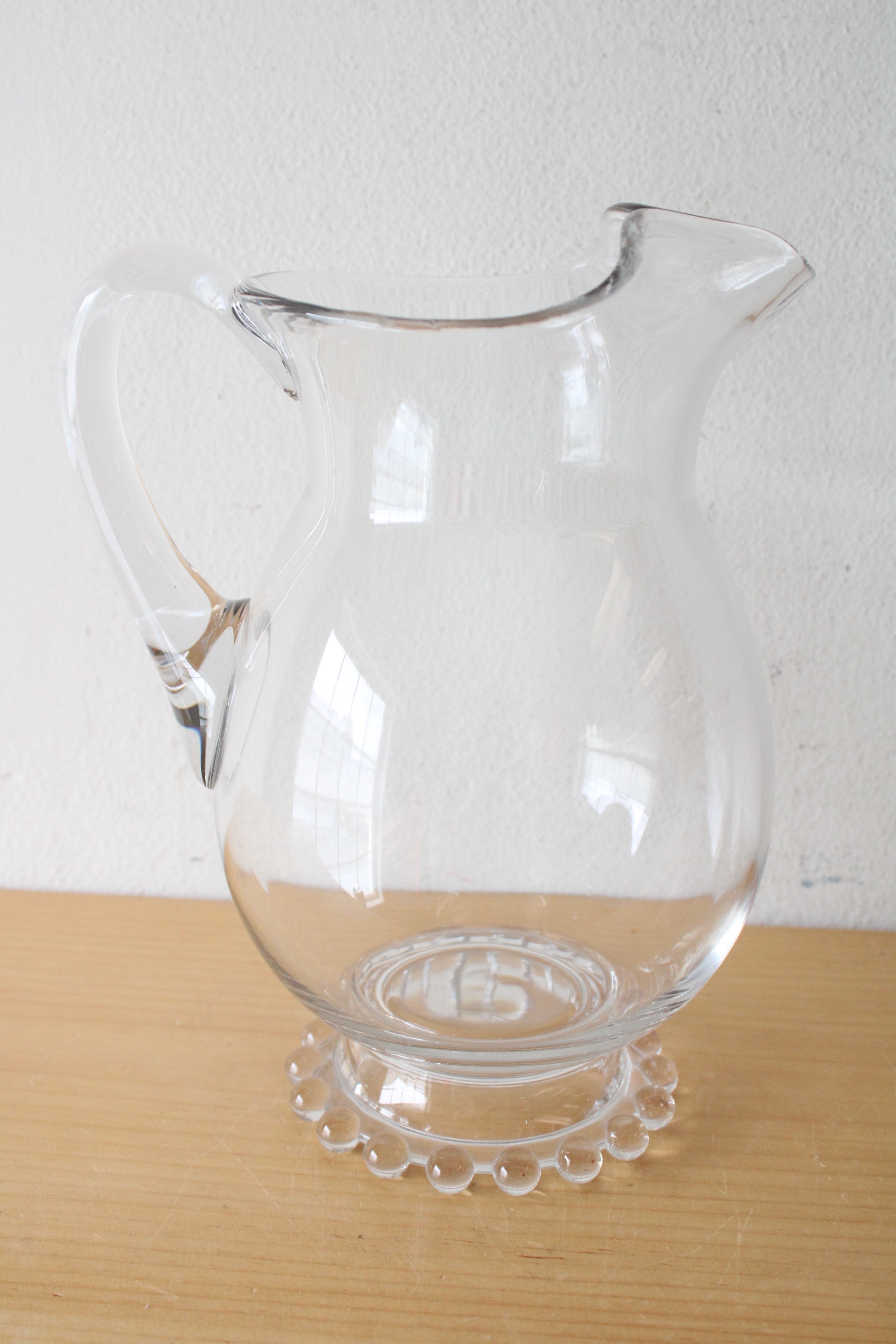 Imperial Candlewick Clear Glass Pitcher