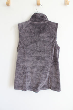 The North Face Gray Zip Up Vest | S