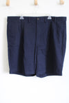 Lands' End Traditional Fit Navy Shorts | 44