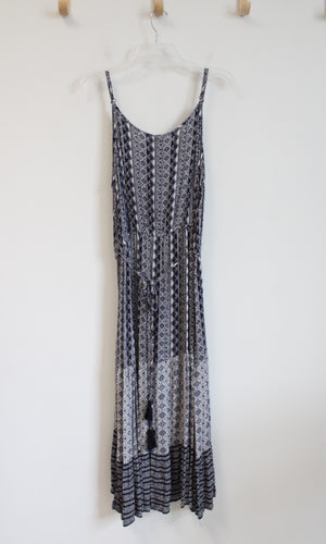 Knox Rose Blue & White Patterned Maxi Dress | XL