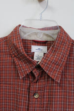 Dockers Orange Plaid Button Down Shirt | L