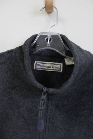 Woodfield Ridge Gray Fleece 1/4 Zip Pullover Sweatshirt | XL