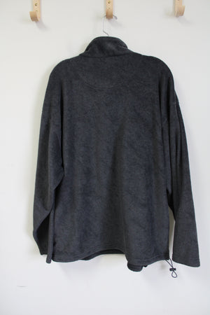 Woodfield Ridge Gray Fleece 1/4 Zip Pullover Sweatshirt | XL