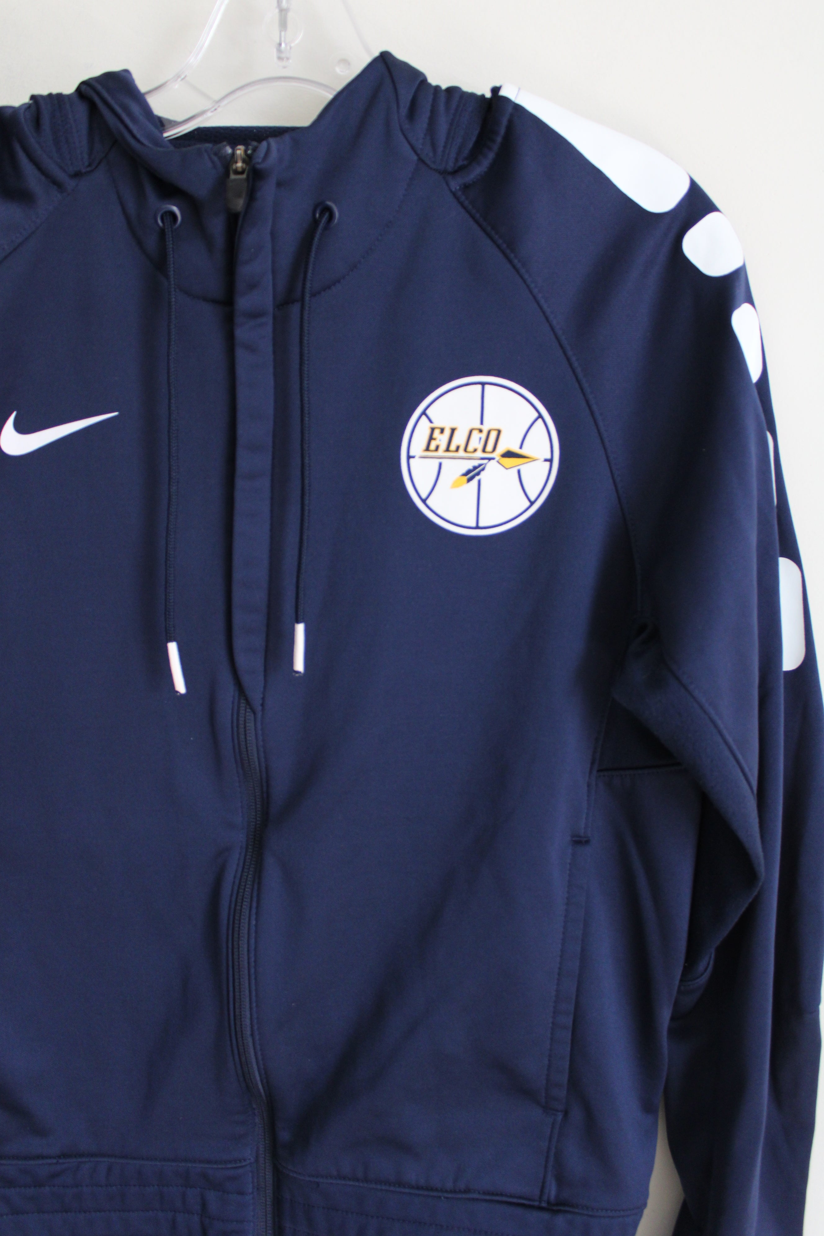 Nike Elco Basketball Blue Zip Up Hoodie Jacket | M