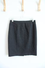 Ellen Tracy Gray Knit Pencil Skirt | M