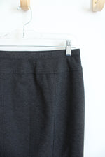 Ellen Tracy Gray Knit Pencil Skirt | M