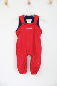 Columbia Red Fleece Lined Snow Bib Suit | 2T