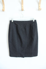 Ellen Tracy Gray Knit Pencil Skirt | M