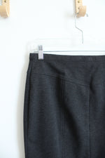Ellen Tracy Gray Knit Pencil Skirt | M
