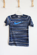 Nike Dri-Fit Dark Blue Logo Shirt | Youth M (10/12)