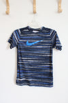 Nike Dri-Fit Dark Blue Logo Shirt | Youth M (10/12)