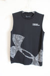 Under Armour Loose Fit Black Muscle Tank | Youth M (10/12)