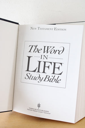 The Word In Life Study Bible New Testament Edition New Revised Standard Version