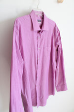Van Heusen Regular Fit Stretch Pink Patterned Button Down Shirt | 2XL