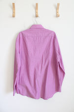 Van Heusen Regular Fit Stretch Pink Patterned Button Down Shirt | 2XL