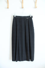 Vintage Geiger Black Pleated Skirt | 38/M