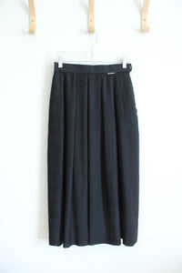 Vintage Geiger Black Pleated Skirt | 38/M