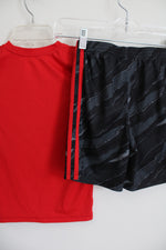 Adidas Red Black Shorts & Tee Set | 6