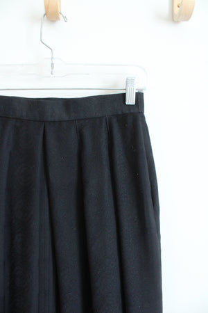 Vintage Geiger Black Pleated Skirt | 38/M