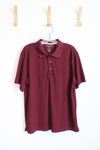 Cross & Winsor Golf Maroon Polo Shirt | L