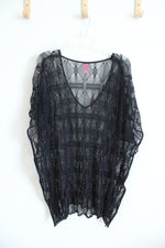 Victoria's Secret Black Crochet Swim Cover Up | M/L