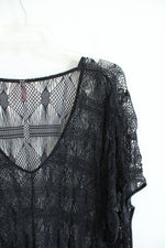 Victoria's Secret Black Crochet Swim Cover Up | M/L