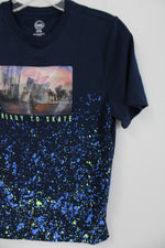 Wonder Nation Ready To skate Blue Tee | Youth XL (14/16)