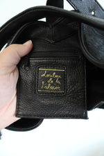 Loulou De La Falaise Black Calf Hair Leather Purse