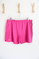 Under Armour Hot Pink Athletic Shorts | L