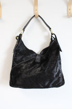 Loulou De La Falaise Black Calf Hair Leather Purse