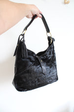 Loulou De La Falaise Black Calf Hair Leather Purse